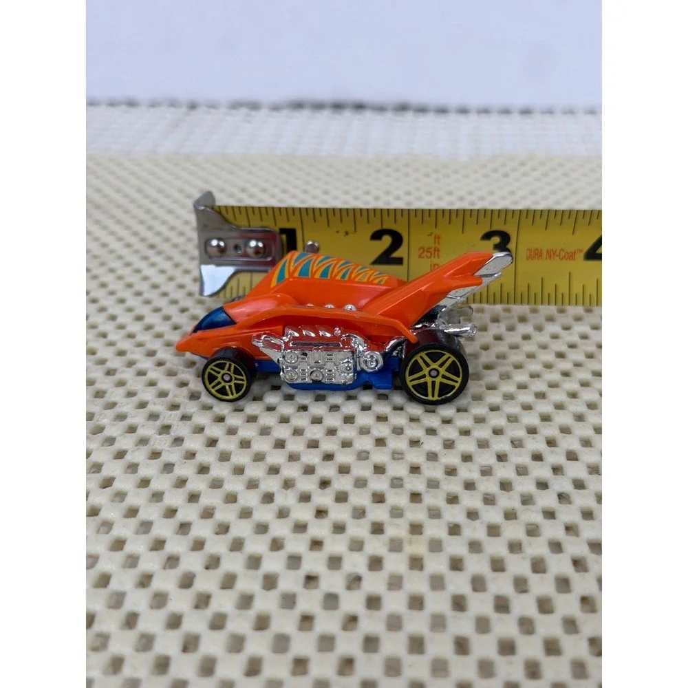 Hot Wheels Turbo Rooster Orange Blue 2016 Mattel‎ Diecast Toy Car 1/64 Scale EUC